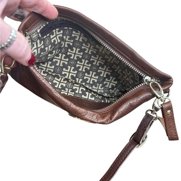 Tory Burch Vintage Brown Leather Crossbody Bag - Picture 6 of 9